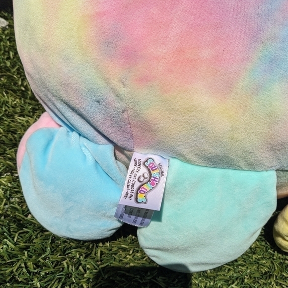 Tie dye Squishmallow Tie dye  Octopus 16 " Kelly Toys - Picture 4 of 7